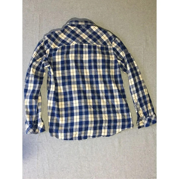 Womens Stranger Things Netflix Flannel Size Large Embroidered Red Blue White - Picture 3 of 3